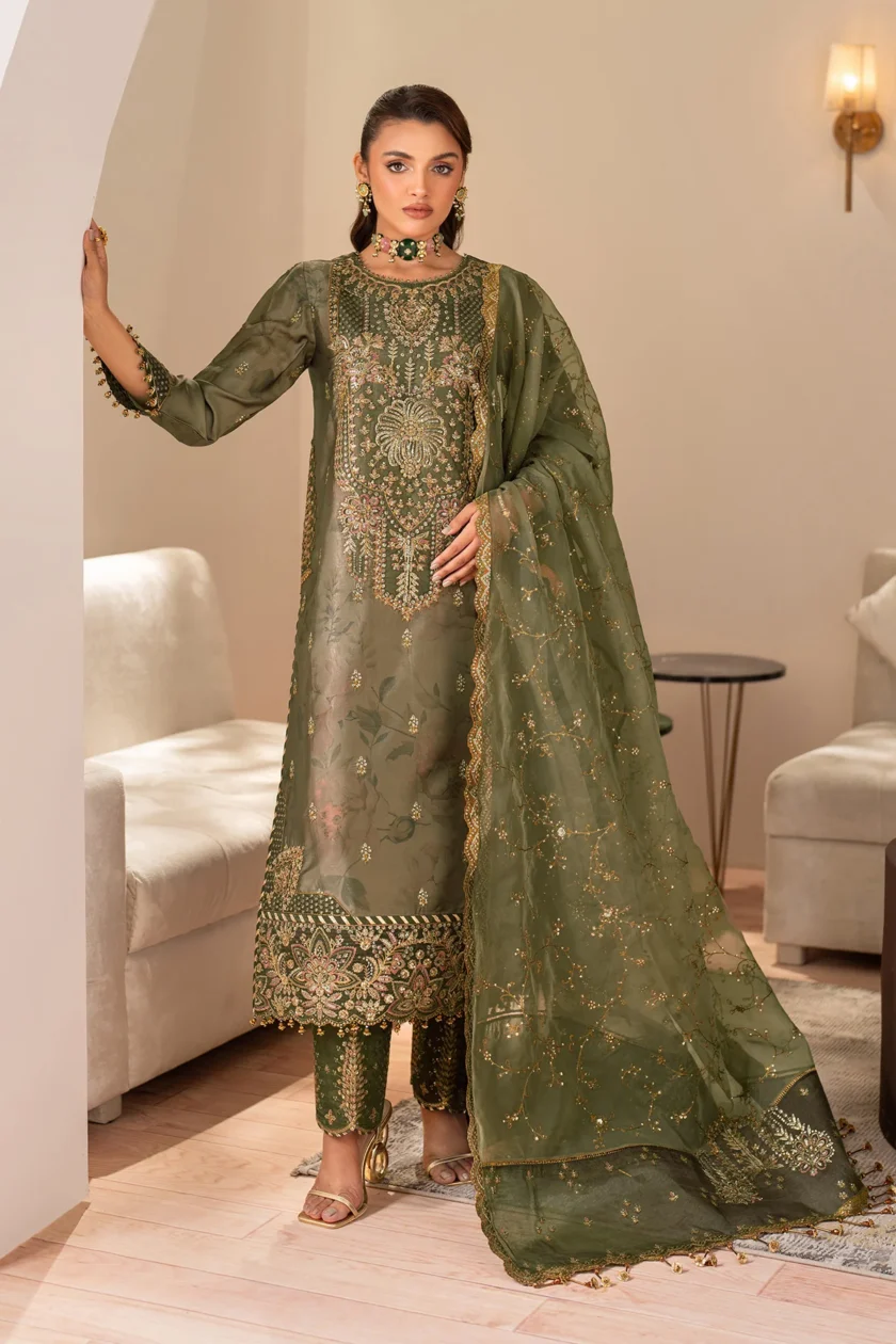 Unstitched 3Pc Embroidered Printed Shamoz Silk Dress Twilight by Alizeh 02